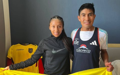 Silvia Ortiz y Segundo Jami destacaron en la Maratón de Valencia. Aquí la tricolor obtuvo el cupo.