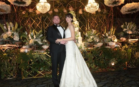 Los recién casados se dieron el 'sí quiero' luego de siete años de noviazgo.