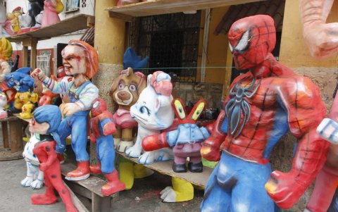 En algunos portales ya se exhiben muñecos terminados, de personajes de conocidas películas.