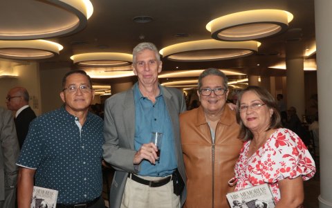 Jaime Delgado Rovayo, Alfredo Busch Delgado, Mario Delgado Panchana y María Eugenia Delgado Rovayo.