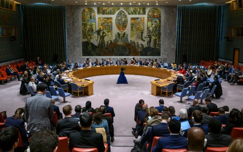 Nueva York. El pleno del Consejo de Seguridad en la sesión excepcional.