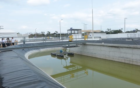 Así se ve la planta de tratamiento recién inaugurada