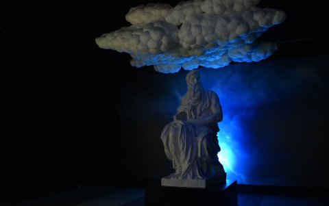 Pieza. La escultura sobre Moisés es de las favoritas.