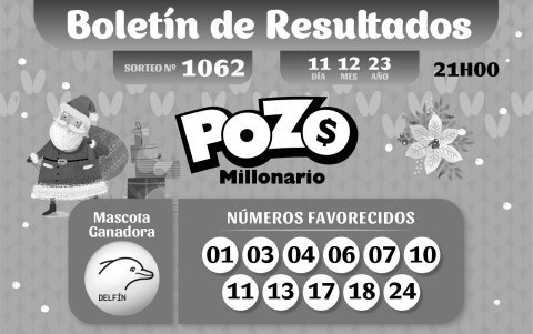 BOLETIN POZO 1062, REVANCHA 049, LUNES 11 DE DICIEMBRE 2023