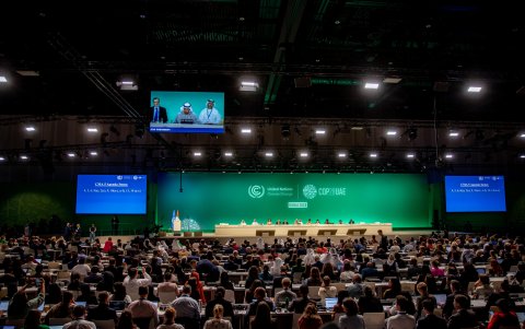 Los asistentes a la Cumbre del Clima de Dubái (COP28), asisten al lanzamiento del tan esperado  texto de Balance Global.