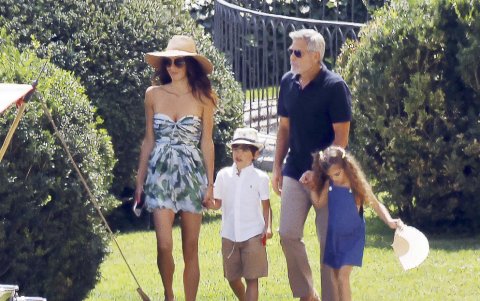 La familia de George Clooney.