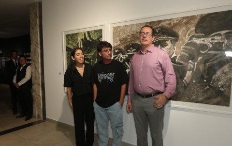 Andrea Moreira, Josué Rodríguez y Saidel Brito.