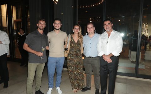 Felipe Eastman, Alejandro Sánchez, Astrid Roggemann, Alberto Guzmán y Chiqui Castro.