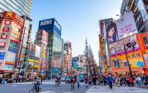Akihabara es un destino popular para los fanáticos del anime y el manga