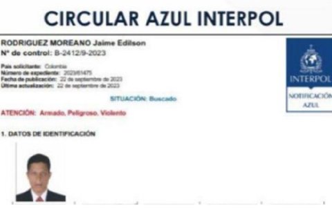 El boleto de circular azul que pesaba sobre alias Jhonny.