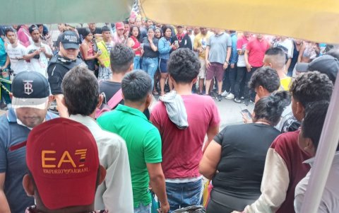 El hecho se registró en un sector altamente concurrido por el comercio.