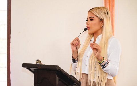 María Fernanda Vargas en una nota de archivo.