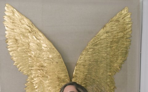 En un rincón de su casa.