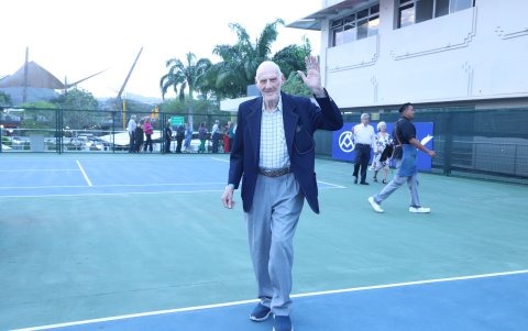 Rolf Sieber a su llegada.