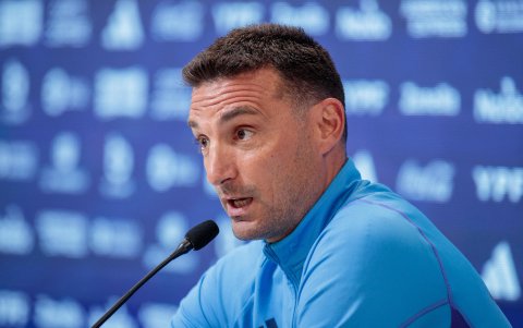 El entrenador de Argentina Lionel Scaloni