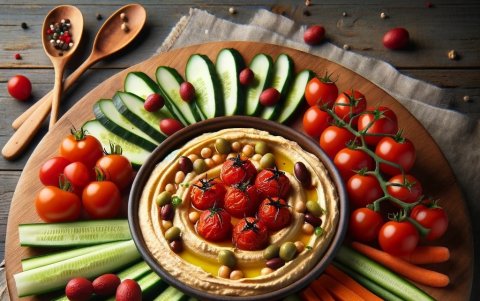 Estos piqueos son deliciosos con el hummus o crema de garbanzos