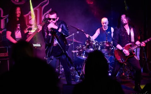 Killme en el concierto Nativity in Doom, realizado en Quito el sábado 23 de diciembre de 2023.