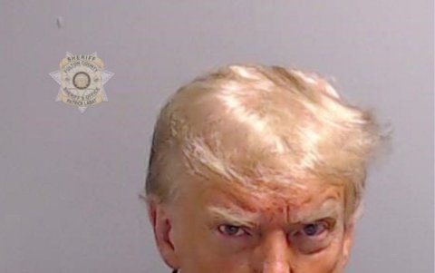 Foto policial de Trump, Atlanta, EE. UU.