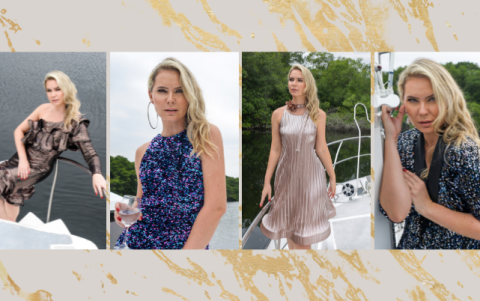 Los textiles satinados de colores metalizados son otra opción acertada para las fiestas