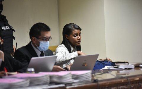 La fiscal Diana Salazar participó de la audiencia de vinculación del caso Metástasis.