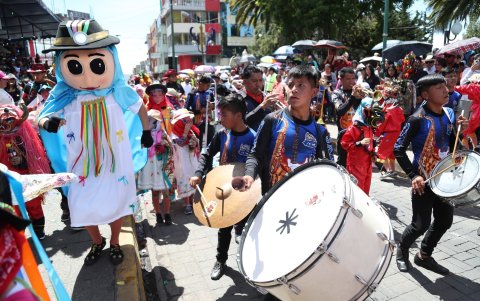 Las bandas de pueblo son parte fundamental de esta fiesta ancestral y patrimonial que se celebra cada inicio de año en el cantón Píllaro en Tungurahua.