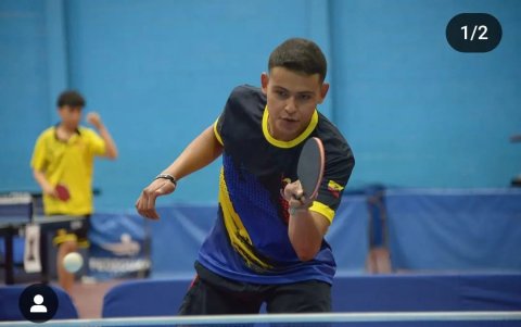 Emiliano durante el Selectivo Nacional q se disputó en Guayaquil.