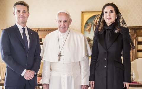 Con el papa Francisco.