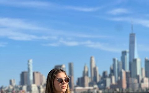 La deportista, en una de sus fotos más recientes en Estados Unidos.