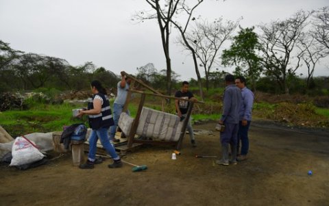 Las casuchas fueron desarmadas y se desalojaron  otros restos abandonados.