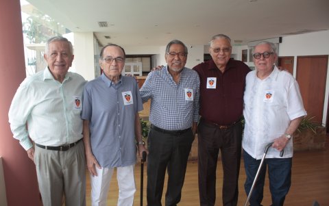 Miguel Carrillo, Carlos Grunauer, José Townsend, Jorge Haz y Gerónimo Pereira.