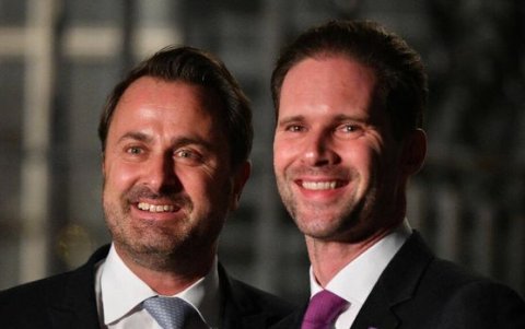 Xavier Bettel con Gauthier Destenay.