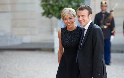 Brigitte y Emmanuel Macron.