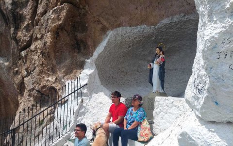 Los turistas buscan los mejores lugares de este sitio de diversión para tomarse las fotos del recuerdo.