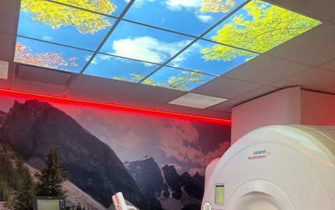 Durante la resonancia magnética.