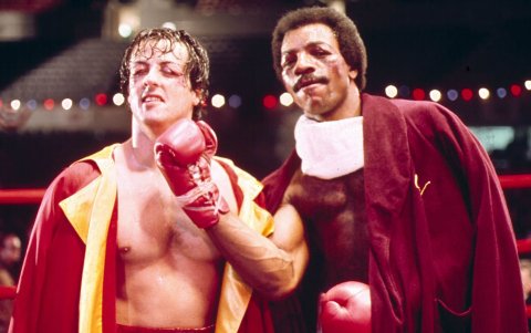 Weathers protagonizó las películas de Rocky con Sylvester Stallone.