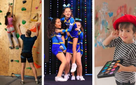 Escalada, Cheerleading y pintura son algunas de las destrezas que puede impulsar en los niños