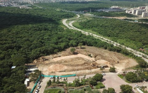 Ya se había iniciado con ciertos trabajos en distintos escenarios, como la pista de ciclomontañismo.