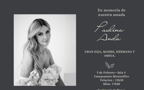 A Paulina Anda la despedirán de blanco.