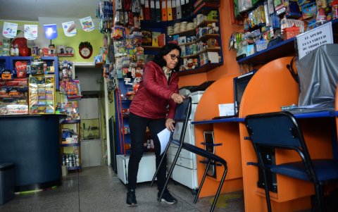 Inseguridad. Los dueños de los negocios están preocupados por las bajas ventas y los robos.