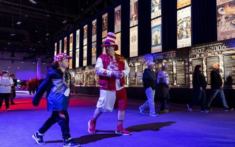El ‘NFL Experience’ fue la atracción que la organización ubicó en el Mandalay Bay Convention Center.