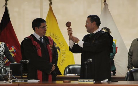 El juez José Suing preside la Corte Nacional de Justicia hasta que se elija a un titular fijo.