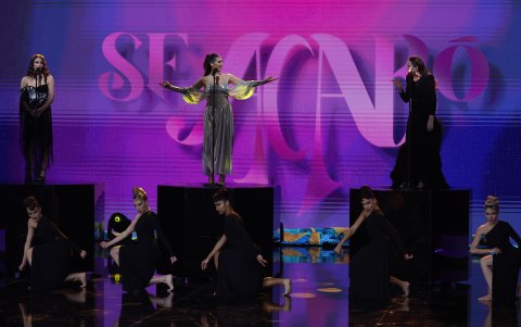 Las cantantes María José Llergo, India Martínez y Niña Pastori.