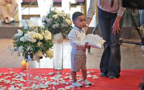 El hijo de la pareja, Manuel de Jesús.