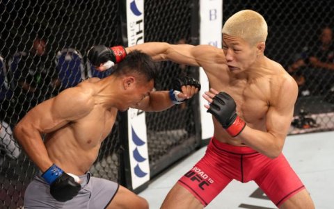 Nakamura (d) es especialista en lucha y llega con récord de 8 victorias y cero derrotas.