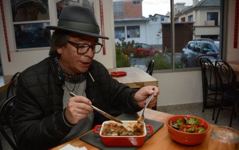 Probando Musaka Griega.