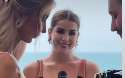 Momentos del enlace civil.