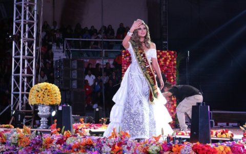 Carla fue Reina de Ambato 2018.