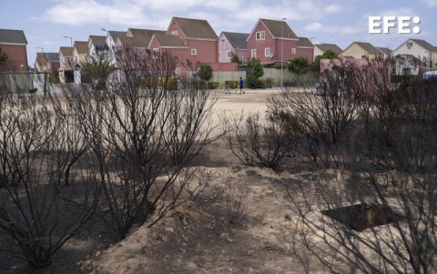 Registro de varias casas del barrio Botania, en Quilpué (Valparaíso, Chile)