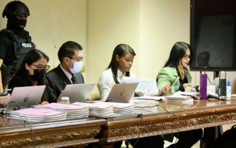 La fiscal general del Estado, Diana Salazar, en una audiencia.