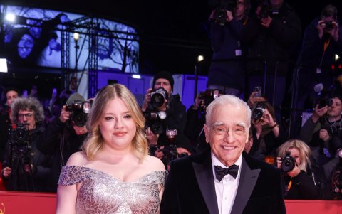 Con su hija, Francesca Scorsese.